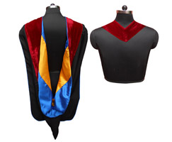 Bachelors Hood - VELVET, POLYESTER AND SATIN