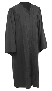 Bachelors Gowns - Black Color in Matte Finish