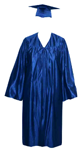 High School Gown - ROYAL BLUE