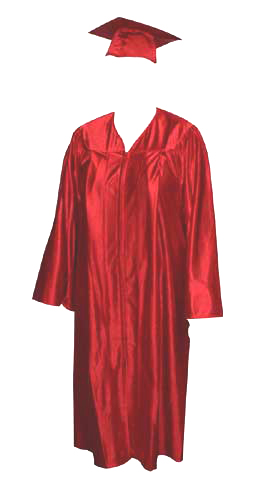 High School Gown - RED