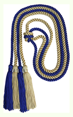 Honor Cord - LIGHT GOLD AND NAVY BLUE COLOR