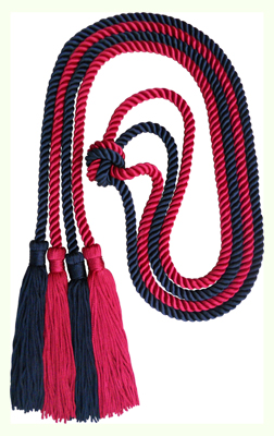 Honor Cord - DARK RED AND BLACK COLOR