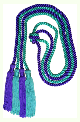 Honor Cord - KELLY GREEN AND PURPLE COLOR